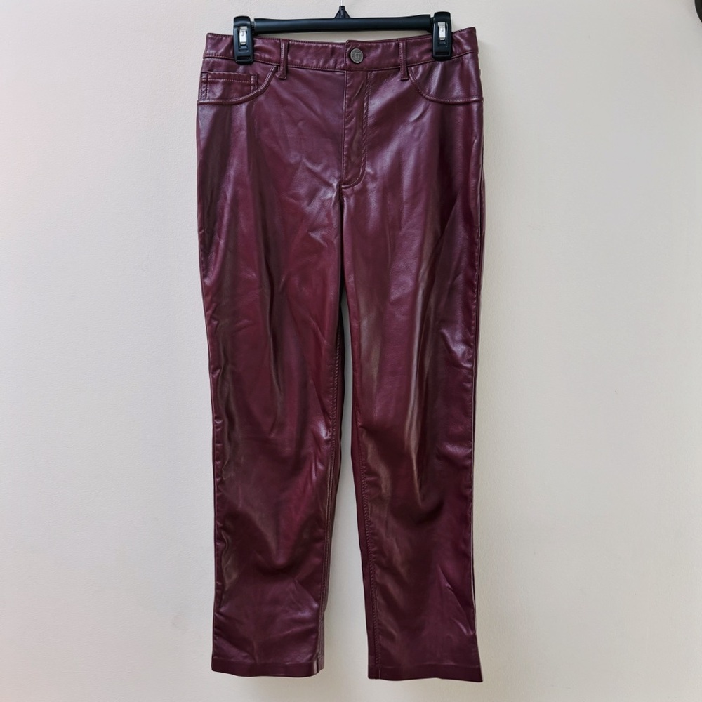 Joie Faux Leather Straight Leg Pants